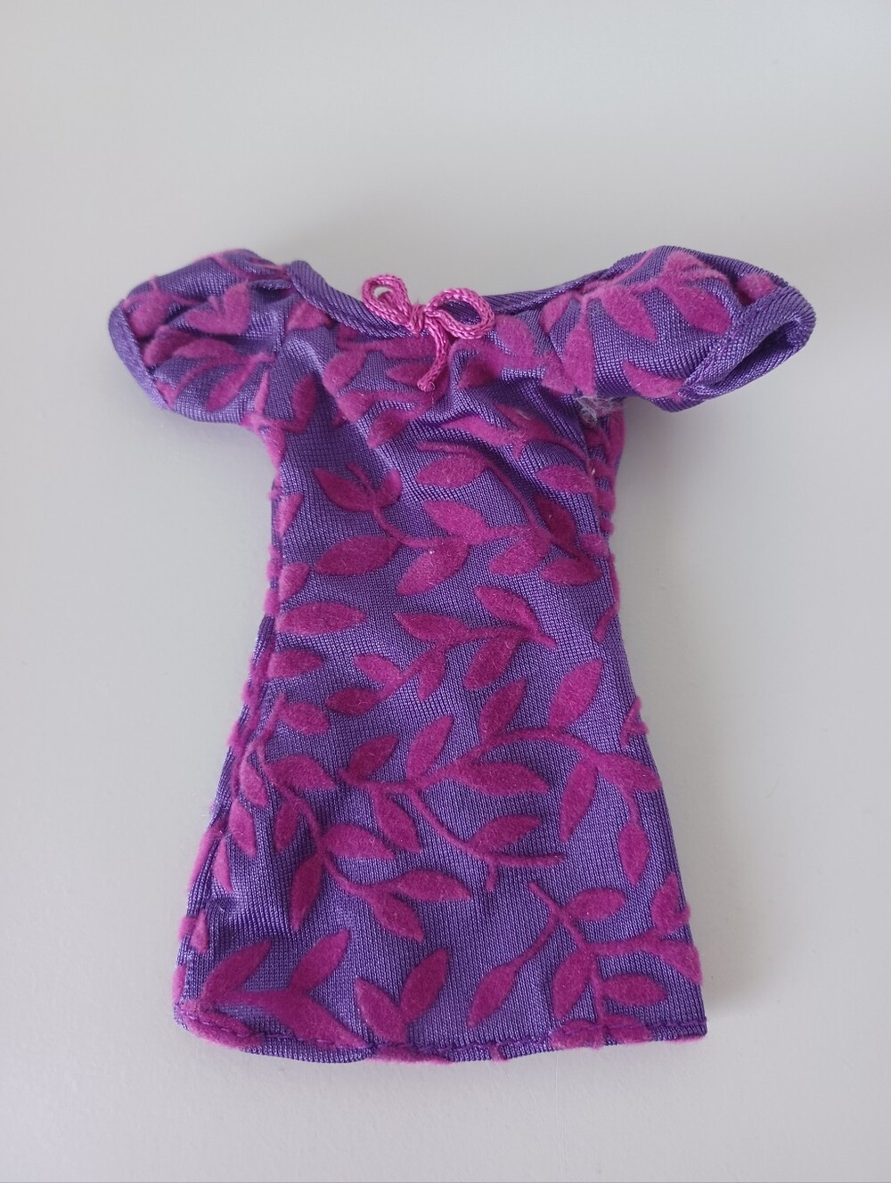 Vintage Barbie Fashion Doll Short Dress Purple And Pink Toy Collectible Clothes